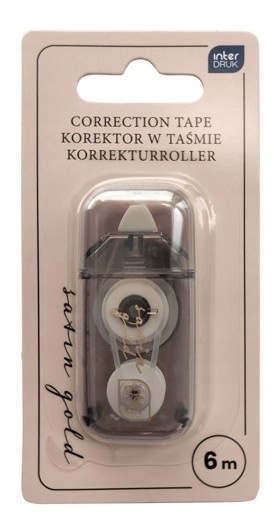 Korektor w taśmie 6 m Satin Gold Interdruk 1 szt