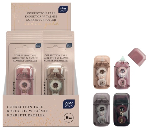 Korektor w taśmie 6 m Satin Gold Interdruk 1 szt