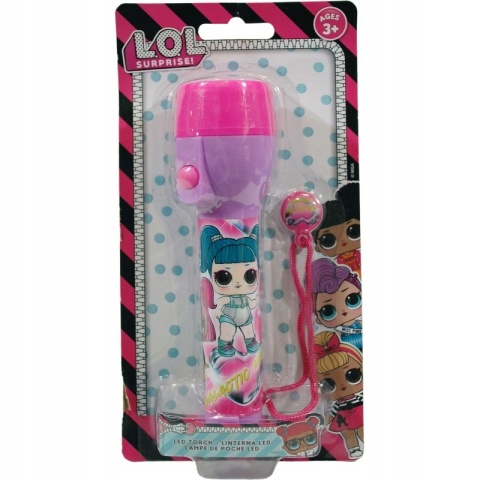 Latarka dziecięca LED plastikowa LOL SURPRISE