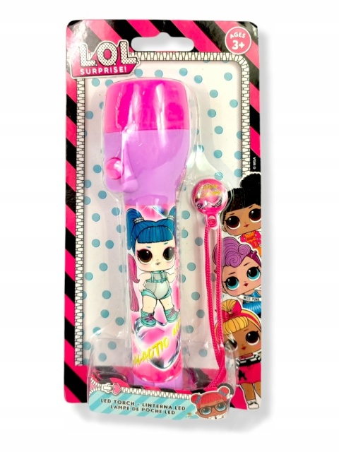 Latarka dziecięca LED plastikowa LOL SURPRISE