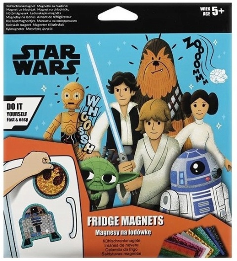 Magnesy do tablicy magnetycznej na lodówkę Star Wars zrób to sam 4szt