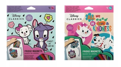 Magnesy do tablicy na lodówkę hand made zrób to sam BAMBI KOTKA MARIE 4szt