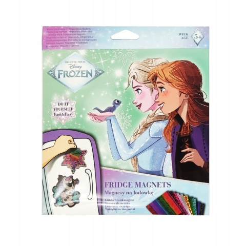 Magnesy do tablicy na lodówkę hand made zrób to sam KRAINA LODU 4szt