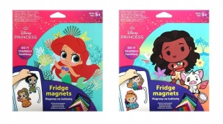 Magnesy do tablicy na lodówkę hand made zrób to sam Księżniczki Disney 4szt
