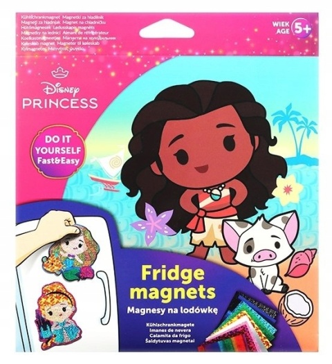 Magnesy do tablicy na lodówkę hand made zrób to sam Księżniczki Disney 4szt