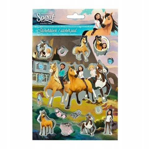 Naklejki brokatowe zestaw SPIRIT Mustang duch wolności konie Naklejki brokatowe zestaw SPIRIT Mustang duch wolności konie