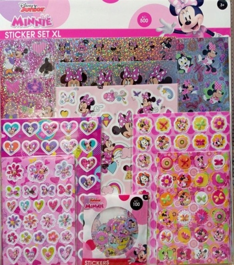 Naklejki metaliczne wypukłe Disney Myszka Minnie 500 SZT