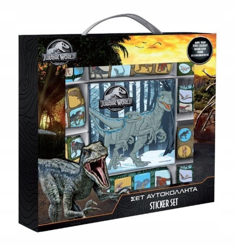 Naklejki nalepki w pudełku PARK JURAJSKI JURASSIC WORLD 1000 szt