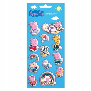 Naklejki nalepki wypukłe puffy świnka Peppa Pig