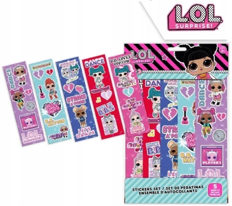 Naklejki wielorazowego użytku LOL SURPRISE
