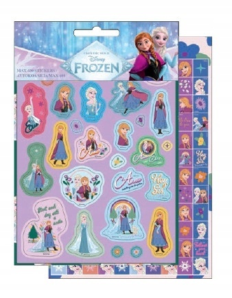 Naklejki zestaw książeczka z naklejkami nalepki Kraina Lodu Frozen 600 szt