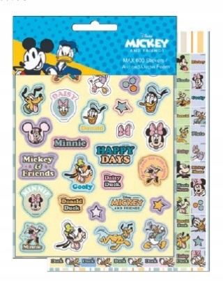 Naklejki zestaw książeczka z naklejkami nalepki Myszka Miki Mickey 600 szt