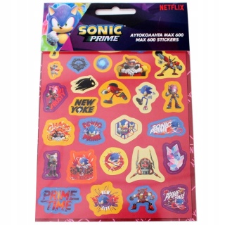 Naklejki zestaw książeczka z naklejkami nalepki SONIC JEŻ 600szt