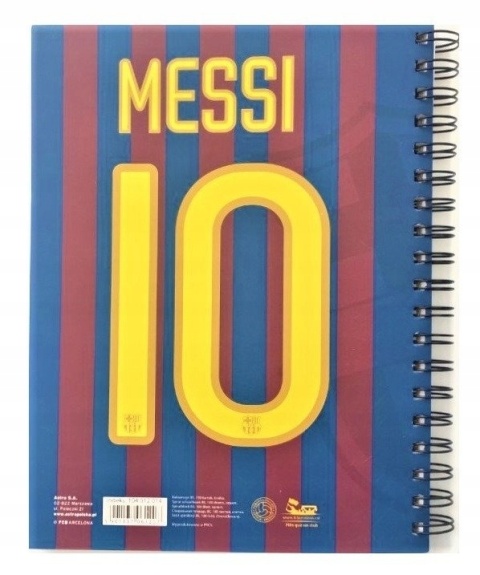 Notes kołozeszyt na spirali linia 100k B5 Fc Barcelona FCB 1 szt Notes kołozeszyt na spirali linia 100k B5 Fc Barcelona FCB 1 szt
