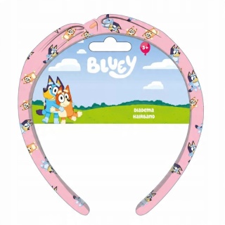 Opaska do włosów z kokardą dziecięca pieski Bingo i Bluey