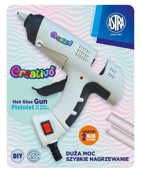 Pistolet do kleju 7 mm na gorąco ASTRA Creativo DIY 30W