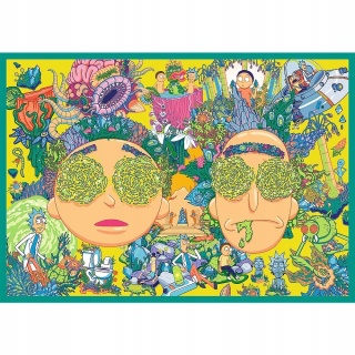Puzzle Rick i Morty Zakręcony świat 4w1 4 x 250 el 4x250 13338
