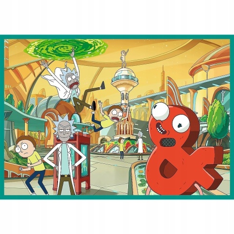 Puzzle Rick i Morty Zakręcony świat 4w1 4 x 250 el 4x250 13338