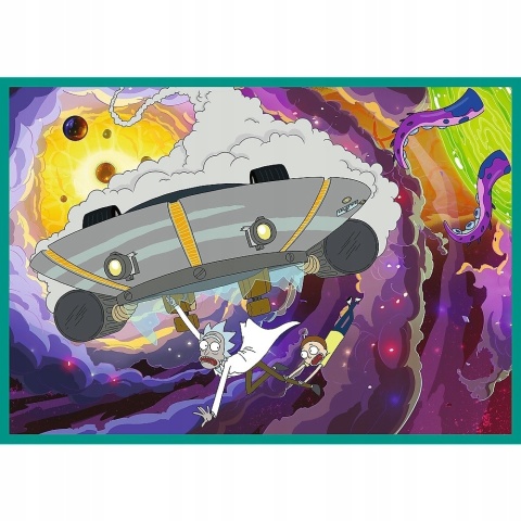 Puzzle Rick i Morty Zakręcony świat 4w1 4 x 250 el 4x250 13338