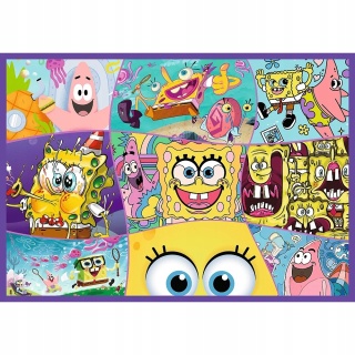 Puzzle Szalony świat SpongeBob Kanciastoporty 4w1 4 x 250 el 4x250 13342