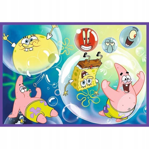 Puzzle Szalony świat SpongeBob Kanciastoporty 4w1 4 x 250 el 4x250 13342