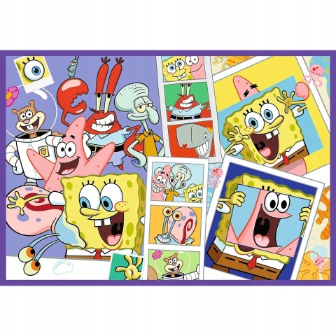 Puzzle Szalony świat SpongeBob Kanciastoporty 4w1 4 x 250 el 4x250 13342