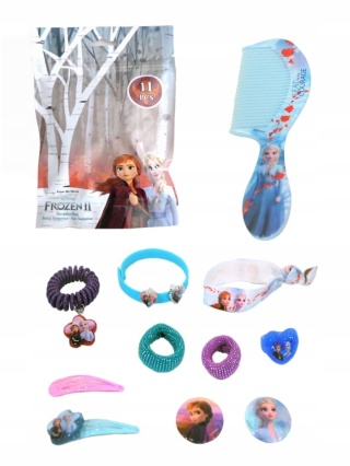Spinki gumki grzebień do włosów bransoletki Kraina Lodu Frozen
