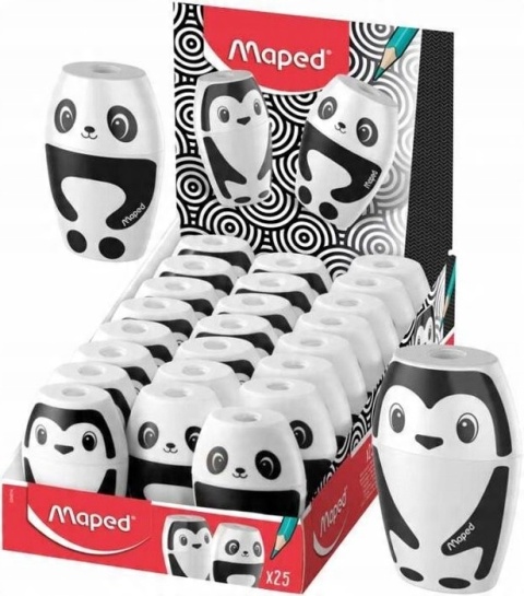 Temperówka strugaczka z pojemnikiem Maped panda pingwin