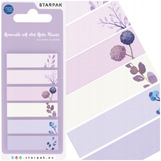 Zakładki indeksujące znaczniki karteczki 44x12 mm flower 120 szt