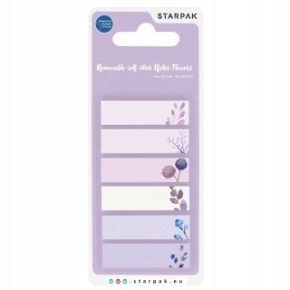 Zakładki indeksujące znaczniki karteczki 44x12 mm flower 120 szt