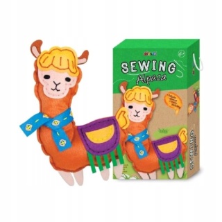 Zestaw do szycia DIY Uszyj maskotka LAMA ALPACA 22x14cm AVENIR