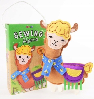 Zestaw do szycia DIY Uszyj maskotka LAMA ALPACA 22x14cm AVENIR