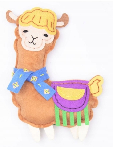 Zestaw do szycia DIY Uszyj maskotka LAMA ALPACA 22x14cm AVENIR