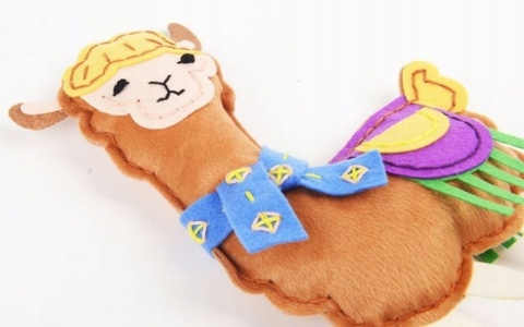 Zestaw do szycia DIY Uszyj maskotka LAMA ALPACA 22x14cm AVENIR