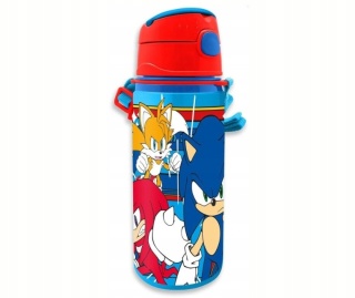Bidon aluminiowy butelka na wodę z paskiem i adresówką SONIC