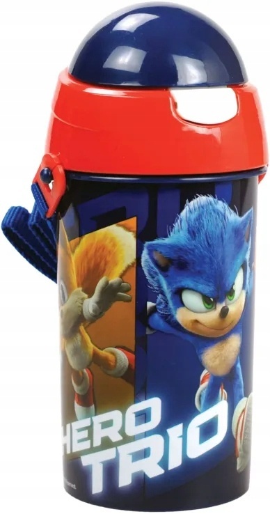 Bidon kubek ze słomką SONIC Hero Trio pasek