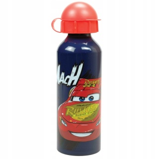Bidon na wodę aluminiowy z ustnikiem Auta Zygzak McQueen 520 ML