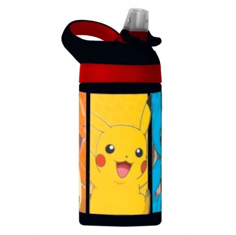 Bidon na wodę butelka z ustnikiem i słomką 475 ml POKEMON