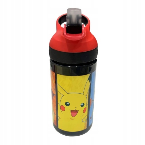 Bidon na wodę butelka z ustnikiem i słomką 475 ml POKEMON