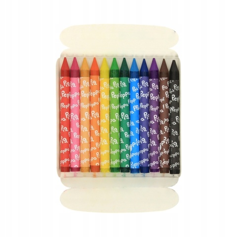 Kredki 12 kolorów z glinki kaolinowej grafionowe Astra ŚWINKA PEPPA PIG