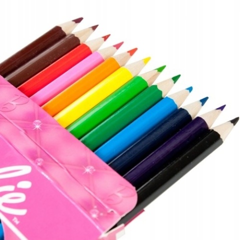 Kredki ołówkowe heksagonalne 12 kol Barbie