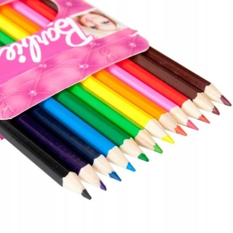 Kredki ołówkowe heksagonalne 12 kol Barbie