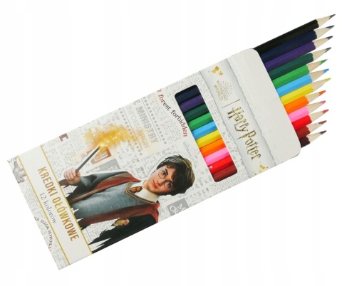 Kredki ołówkowe heksagonalne 12 kolorów HARRY POTTER Benjamin