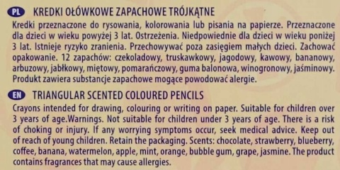 Kredki ołówkowe okrągłe zapachowe Frutos 12 kol Astra