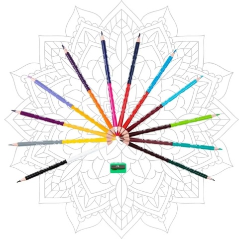 Kredki ołówkowe trójkątne 12 +1 kol MYSZKA MINNIE