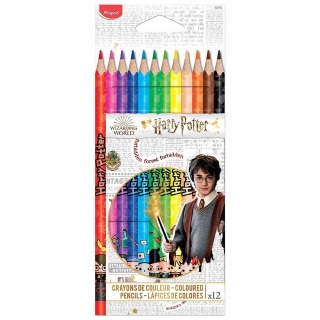 Kredki ołówkowe trójkątne 12 kol HARRY POTTER