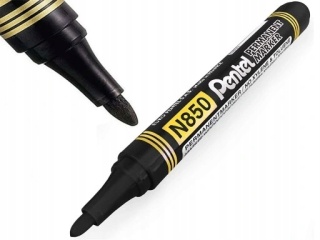 Marker permanentny PENTEL ze okrągłą końcówką N850 czarny 1 szt