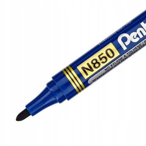 Marker permanentny PENTEL ze okrągłą końcówką N850 niebieski 1 szt