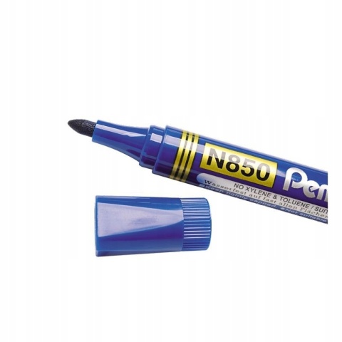 Marker permanentny PENTEL ze okrągłą końcówką N850 niebieski 1 szt