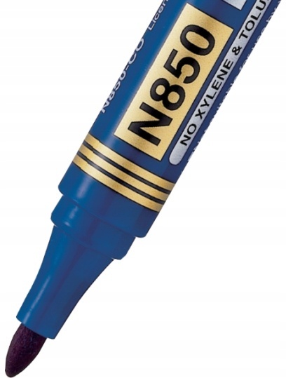 Marker permanentny PENTEL ze okrągłą końcówką N850 niebieski 1 szt